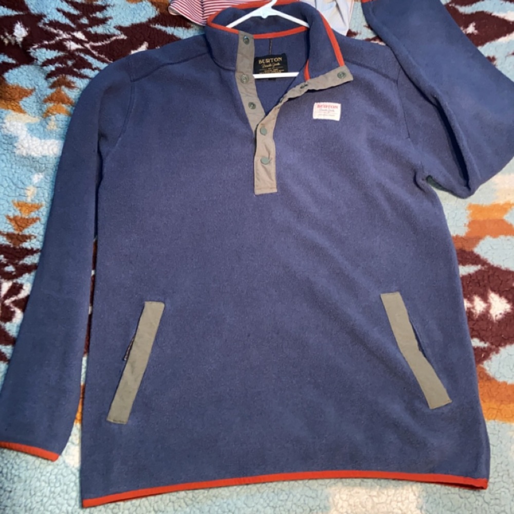Fleece Burton Quarter button sweatshirt